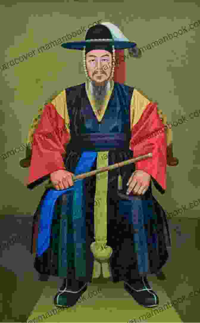 A Painting Of General Yi Sun Sin, A Korean Naval Commander Renowned For His Victories Against The Japanese. Korean Historical Dramas: Heroes And Villains In Korean History