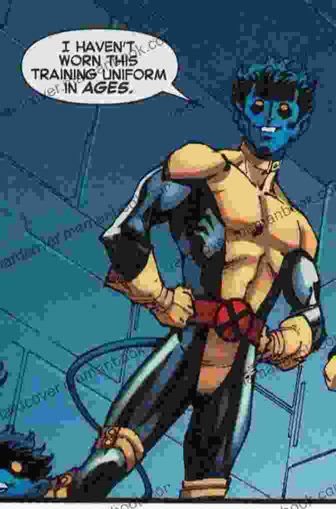 A Portrait Of Nightcrawler In His Iconic X Men Uniform, Featuring His Blue Fur, Pointed Ears, And Yellow Eyes NIGHTCRAWLERS Patrick Barnes