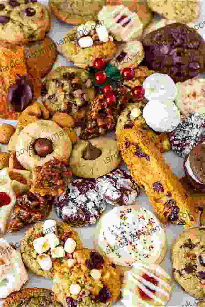 A Tray Of Freshly Baked Holiday Cookies In Various Shapes And Colors. Baking For All Celebrations: A Treasury Of Recipes For Daily Parties