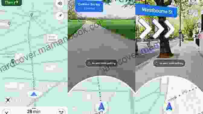 Augmented Reality Navigation Displaying Directions On A Physical Street View VR AR MR An 